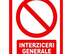 Placute pentru interziceri generale